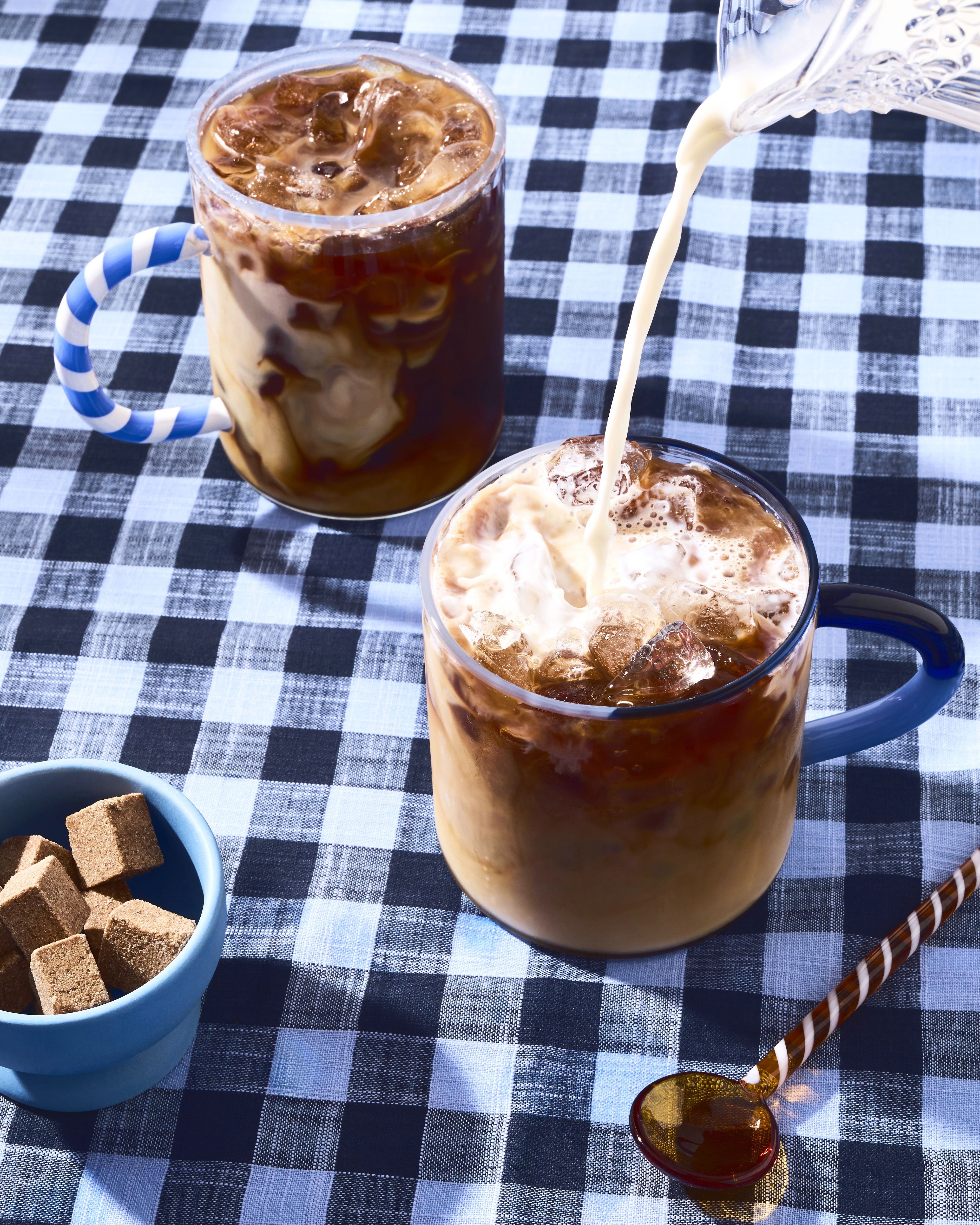 Iced coffee and milk beverage photography by Bruna Branco